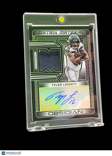 2024 Panini Obsidian Matrix Material Tyler Lockett #MMA-TLO /10 Authentic Autograph Memorabilia