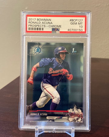 2017 Bowman Chrome Ronald Acuna PSA 10