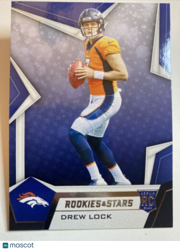 2019 Panini Rookies & Stars DREW LOCK RC CARD MISSOURI #126 BRONCOS
