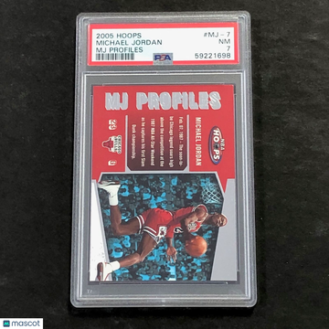 2005 Hoops MJ Profiles Michael Jordan #MJ-7 MJ Profiles PSA 7