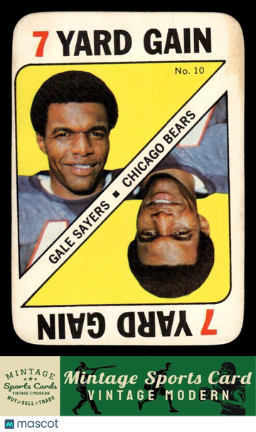 1971 Topps Gale Sayers #10 Game Inserts