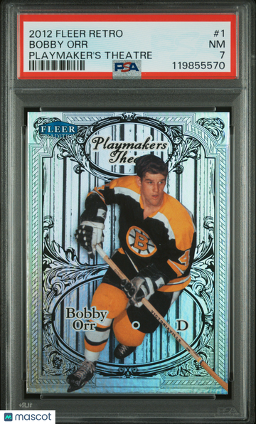 2012-13 Fleer Retro Playmaker's Theatre Bobby Orr #1 /100 PSA 7