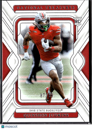 Quinshon Judkins 2025 Panini National Treasures Collegiate RC /99 Ohio State Buckeyes