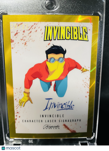 2025 Invincible #313 Blood Splatter Auto Serial 29/33 Autographed Keepsake Trading Card