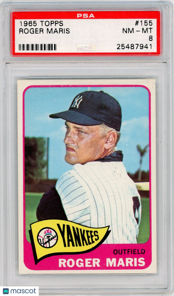 1965 Topps Roger Maris #155 PSA 8