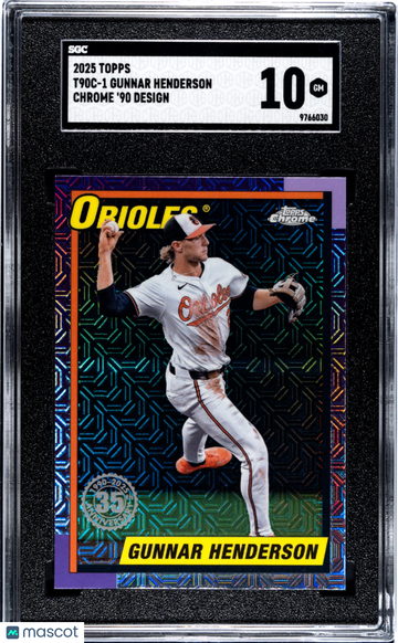 2025 Topps Gunnar Henderson #T90C-1 Chrome '90 SGC 10