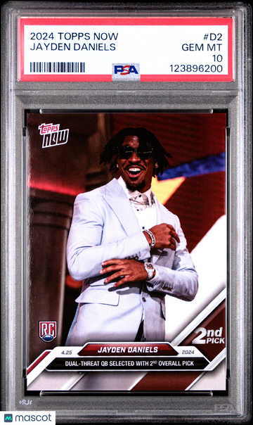 2024 Topps Now Jayden Daniels #D2 Rookie PSA 10
