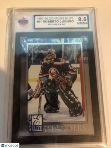 1997-98 Donruss Elite Roberto Luongo Rookie KSA 8.5