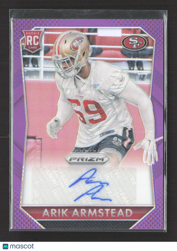 2015 Panini Prizm Arik Armstead #RS-AR Purple RC Auto
