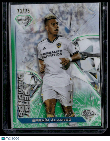 2023 Topps Chrome MLS Efraín Álvarez #DD-17 Derby Diamonds Green Refractor SN