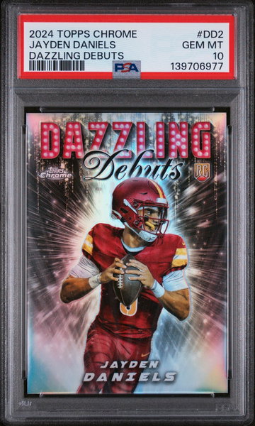 2024 Topps Chrome Dazzling Debuts Jayden Daniels #DD2 PSA 10