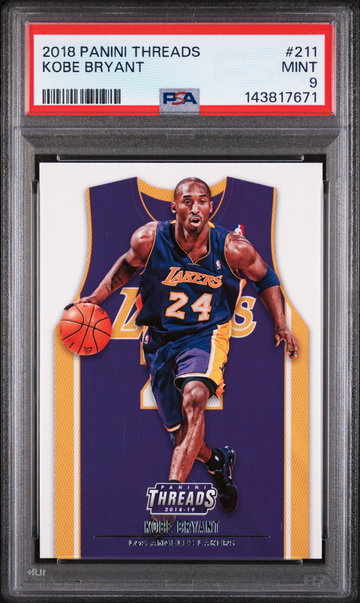 2018 Panini Threads Kobe Bryant #211 PSA 9