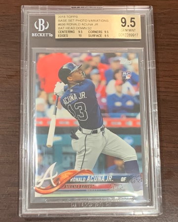 2018 Topps Ronald Acuna Jr. Bat Down BGS 9.5