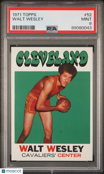 1971 Topps Walt Wesley #52 PSA 9