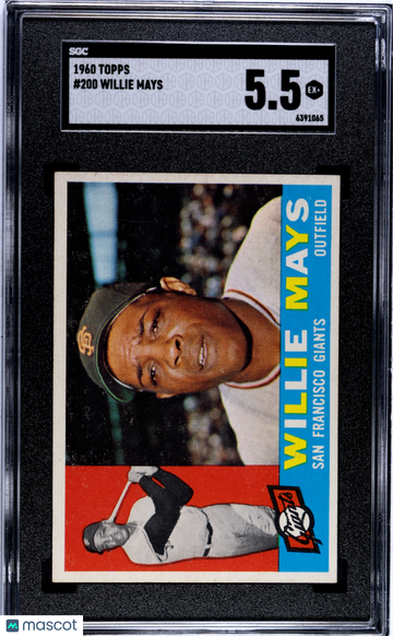 1960 Topps Willie Mays #200 SGC 5.5