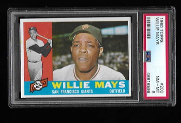 1960 Topps Willie Mays PSA 8