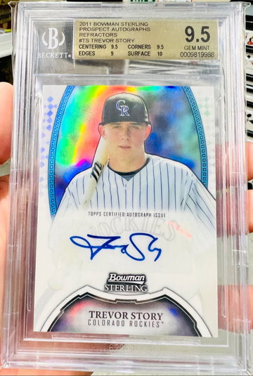 2011 Bowman Sterling Trevor Story Refractor Auto /199 BGS 9.5/10