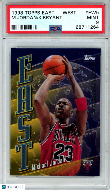 1998 Topps East - West. Michael Jordan #EW5 PSA 9