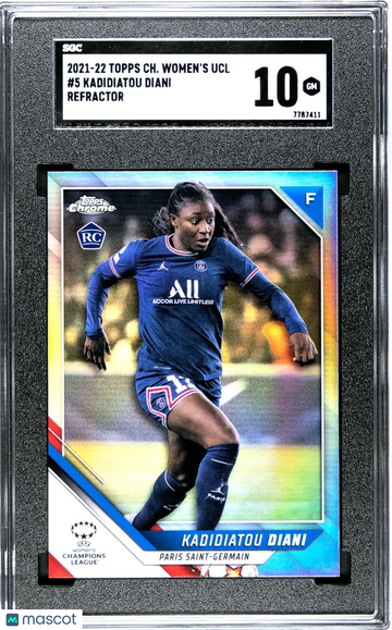 2021-22 Topps Chrome Champions League KADIDIATOU DIANI Rookie SGC 10