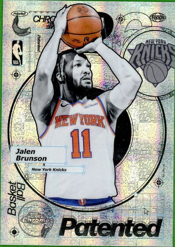 2025 Topps Chrome PD-13 Jalen Brunson Patented VG New York Knicks