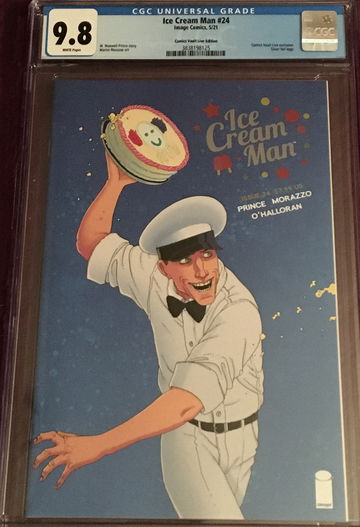ICE CREAM MAN # 24  IMAGE COMICS 2021  COMICS VAULT LIVE EDITION CGC 9.8 WHITE SILVER FOIL LOGO!!