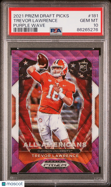 2021 Panini Prizm Draft Picks Trevor Lawrence #181 PSA 10