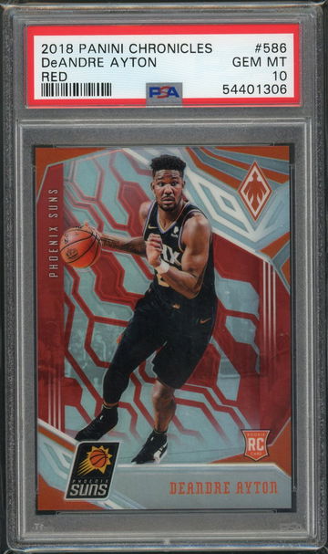 2018 Chronicles Phoenix Deandre Ayton Red /149 PSA 10