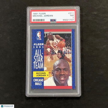 1991 Fleer Michael Jordan #211 PSA 7