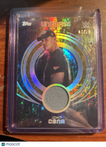 2025 Topps WWE John Cena #Unr-jce Gold Stone Parallel/Variety Memorabilia