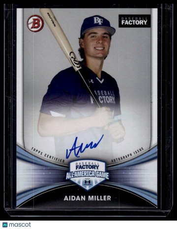 2024 Bowman Aidan Miller #AA-AM Under Armour All-America Game Autographs SN AU
