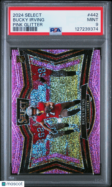 2024 Panini Select Bucky Irving #442 Pink Glitter PSA 9