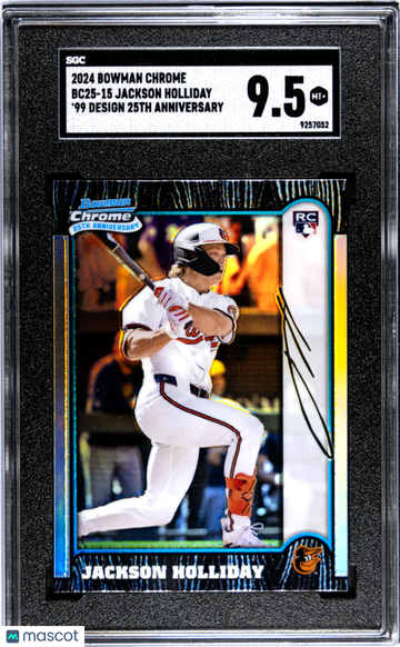 2024 Bowman Chrome Jackson Holliday #BC25-15 '99 Des. 25th Anniv. SGC 9.5