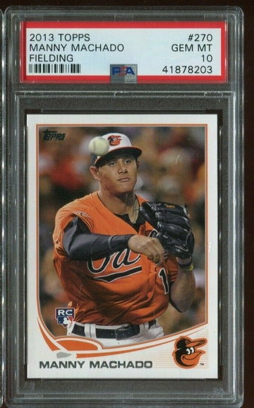 2013 Topps #270 Manny Machado Fielding PSA 10