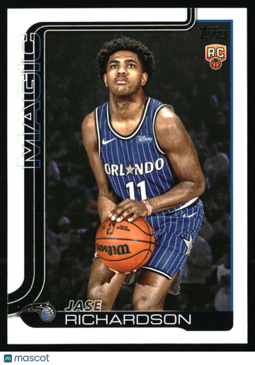 2025-26 Topps Jase Richardson #225 RC Orlando Magic