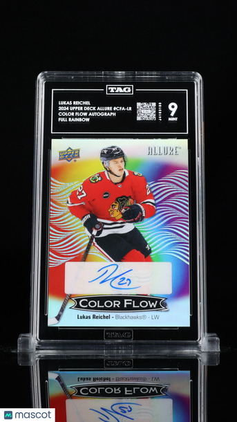 2024 Upper Deck Allure Lukas Reichel #CFA-LR Full Rainbow TAG 9