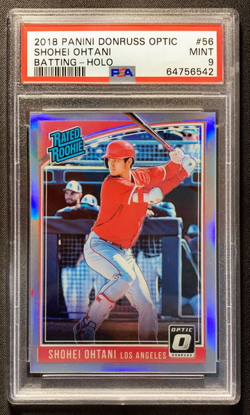 2018 Donruss Optic Shohei Ohtani Rated Rookie Silver Holo