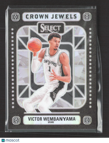 2025 Panini Select Crown Jewels Victor Wembanyama #8 Prizm