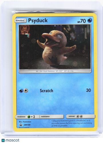 SM Promos Psyduck Nonholo Black Star Promo [Sealed] #SM199
