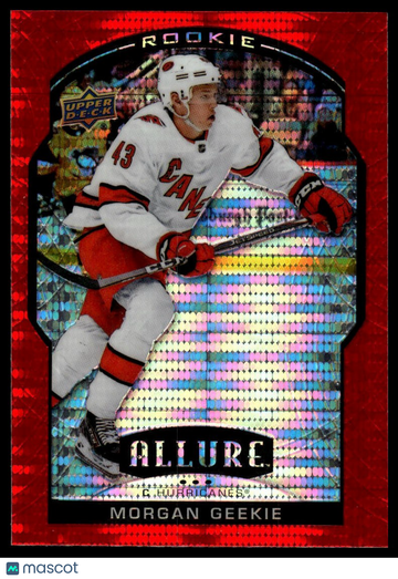 2020-21 Upper Deck Allure Morgan Geekie #74 Red Rainbow