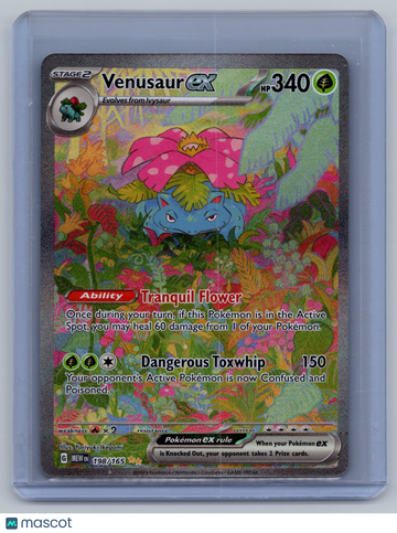 2023 Scarlet & Violet 151 Venusaur EX Holo Secret Rare SAR #198/165