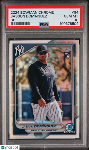2024 Bowman Chrome Jasson Dominguez #94 SP PSA 10