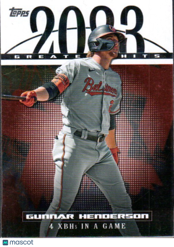 2024 Topps Gunnar Henderson #23GH-18 2023 Greatest Hits