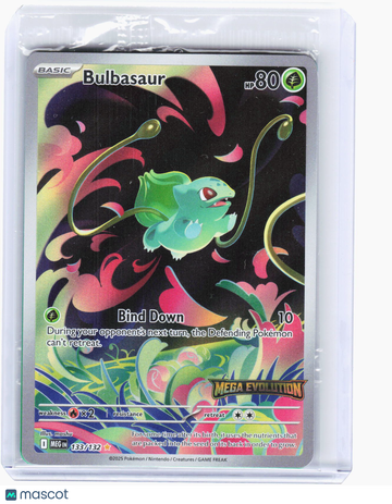 Mega Evolution Bulbasaur (Mega Evolution Stamped) Foil Illustration Rare [Sealed] #133/132