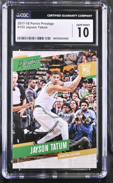 2017-18 PANINI JAYSON TATUM PRESTIGE #153 CGC 10 BK.A2.15R