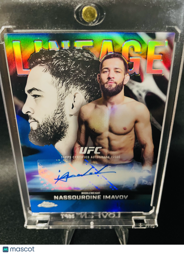 2026 Topps Chrome UFC Lineage Nassourdine Imavov #CCA-NI Refractor