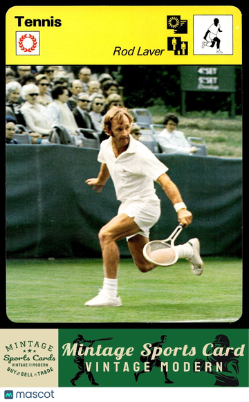 1977-80 Sportscaster Series 8 (UK) Rod Laver #08-03