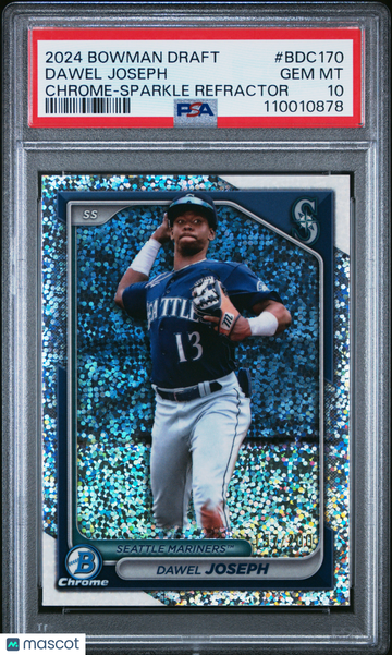 2024 Bowman Draft Dawel Joseph #BDC170 Chrome Sparkle Refractor PSA 10