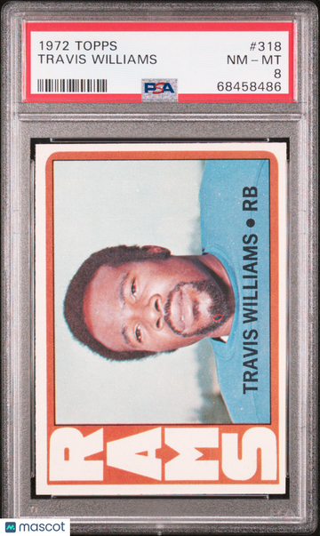 1972 Topps Travis Williams #318 PSA 8
