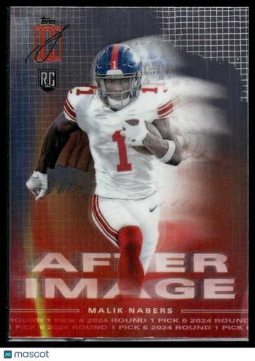 2024 Topps Signature Class Malik Nabers #AI-11 After Image