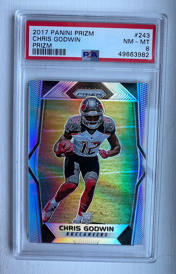 2017 Panini Prizm Silver Chris Godwin PSA 8